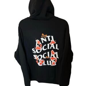 •NWT• Black Anti Social Social Club Kkoch Hoodie • Men’s Medium